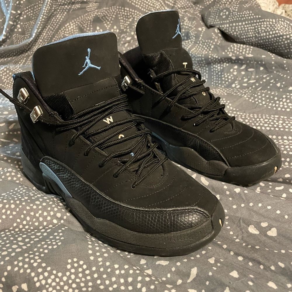 Air Jordan 12 Retro GS - Black, University Blue